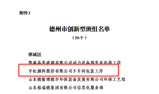 【喜报】“德州市创新型班组”花落草莓视频下载大全最新颜料